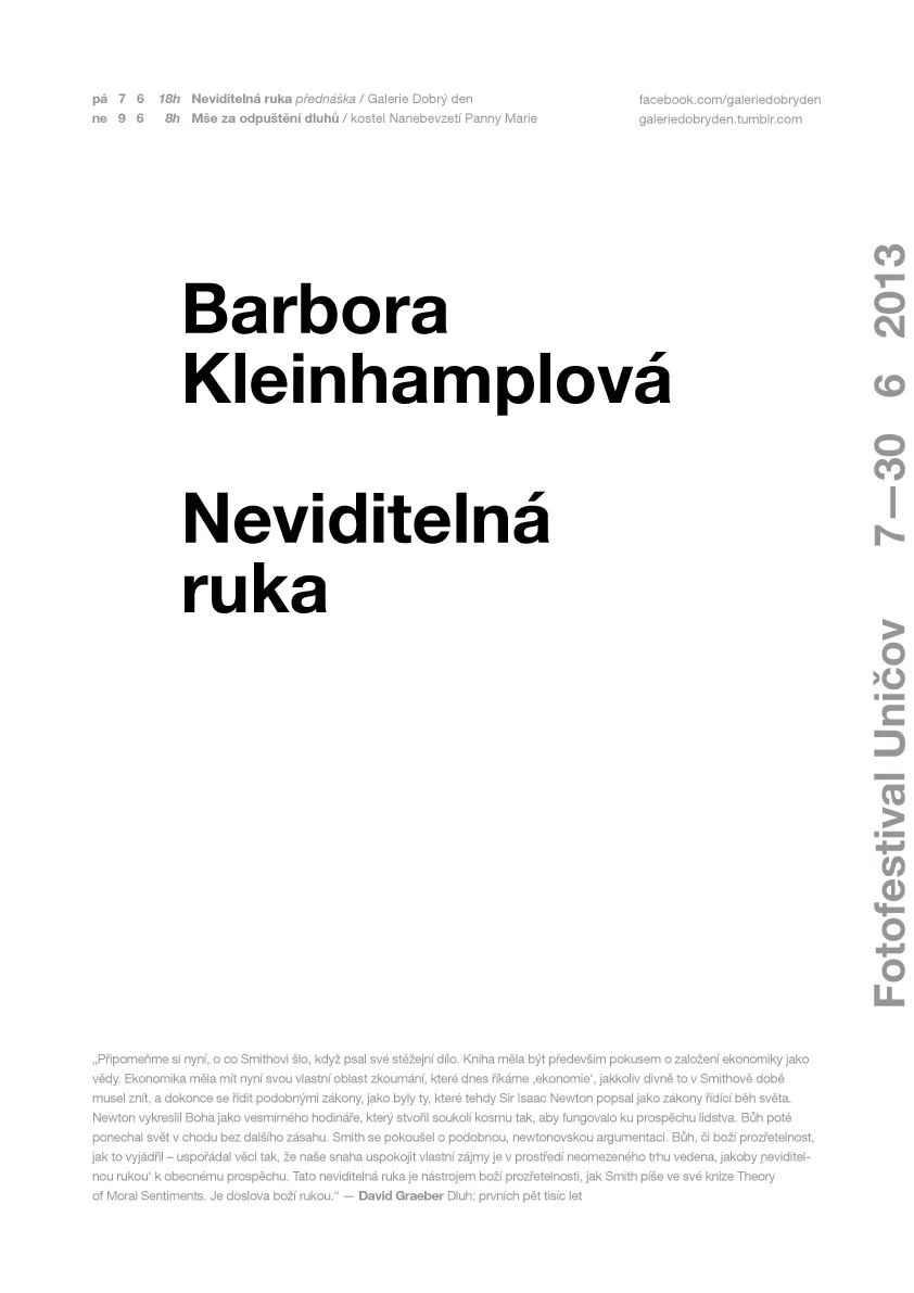 Barbora Kleinhamplová: Invisible Hand — 4